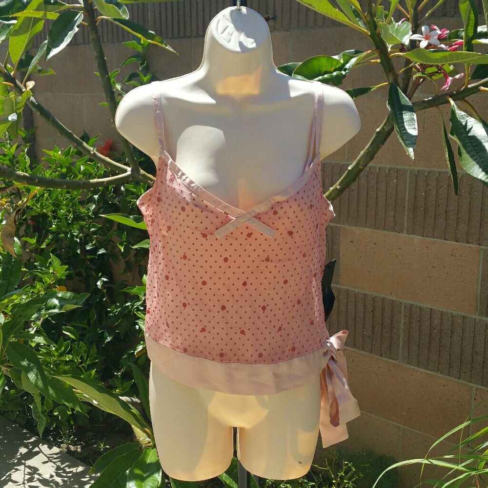 Marc by Marc Jacobs blush pink silk crop top